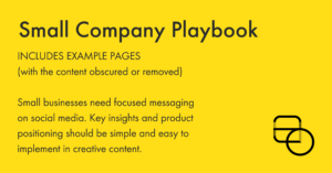 Read more about the article Small Company Playbook